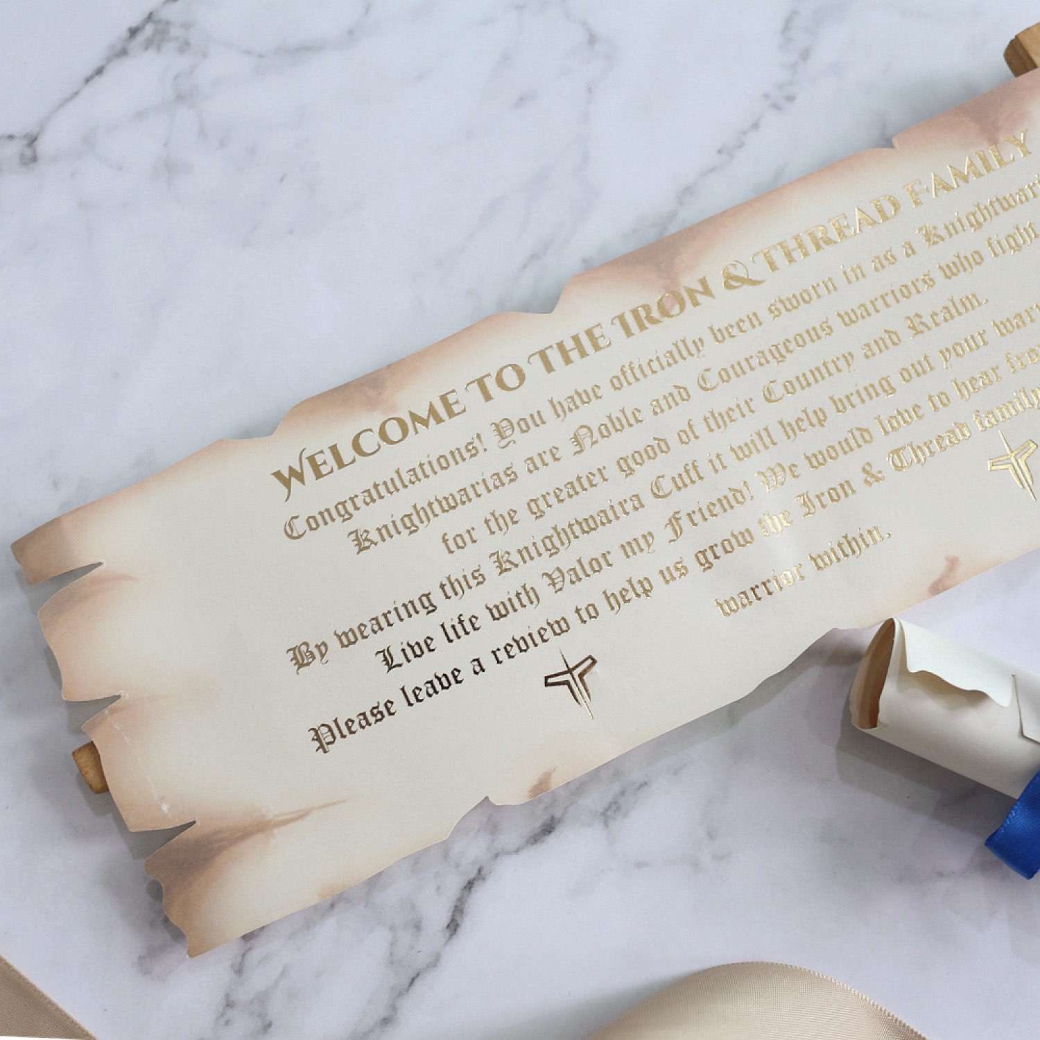Latest Invitation Foil Printing Customized Nostalgic Style Scroll Invitation